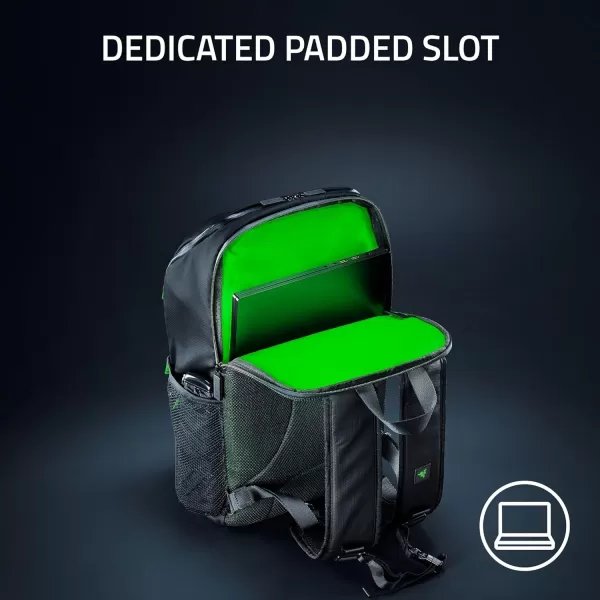 Razer Scout 16quot Gaming Laptop Backpack Lightweight Travel Carry On Computer Bag  Water Resistant  Fits 16 inch Notebook  BlackBlack