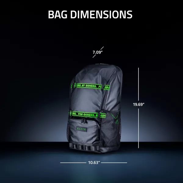 Razer Scout 16quot Gaming Laptop Backpack Lightweight Travel Carry On Computer Bag  Water Resistant  Fits 16 inch Notebook  BlackBlack