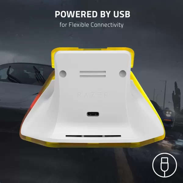 Razer Universal Quick Charging Stand for Xbox Series XS Magnetic Secure Charging  Matches Forza Horizon 5 Limited Edition Xbox Wireless Controller  USB Powered  Controller Sold SeparatelyForza Horizon 5