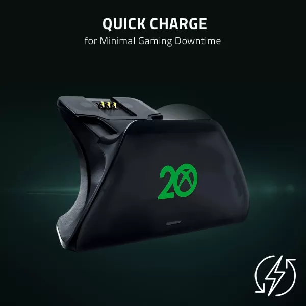 Razer Universal Quick Charging Stand for Xbox Series XS Magnetic Secure Charging  Matches Forza Horizon 5 Limited Edition Xbox Wireless Controller  USB Powered  Controller Sold SeparatelyXbox 20th Anniversary
