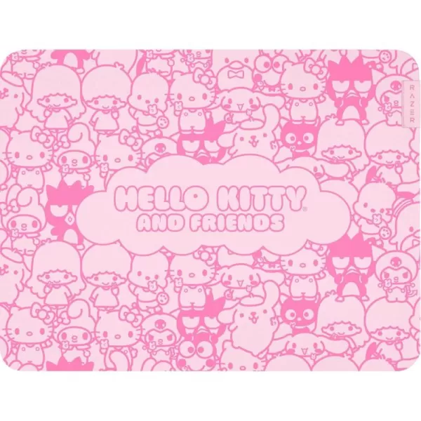 Razer Gigantus V2 Cloth Gaming Mouse Pad Medium Textured MicroWeave Cloth Surface  Thick HighDensity Rubber Foam  Non Slip Base  Hello Kitty ampamp Friends Edition