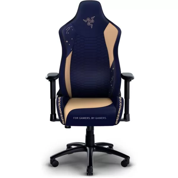 Razer Iskur X Ergonomic Gaming Chair Designed for Hardcore Gaming  MultiLayered Synthetic Leather  HighDensity Foam Cushions  2D Armrests  SteelReinforced Body  Hello Kitty ampamp Friends EditionBlue beige and Black