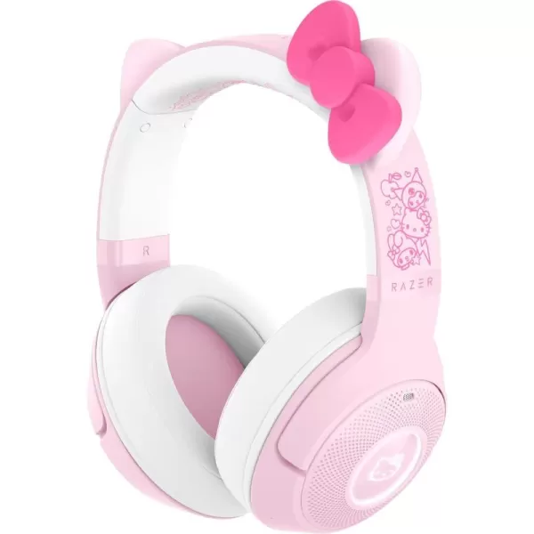 Razer Kraken Kitty V2 BT Wireless RGB Headset Chroma RGB  Bluetooth 5240 mm Drivers  NoiseCancelling Mics  Lightweight  40 Hr Battery wType C Charging  Hello Kitty ampamp Friends Edition