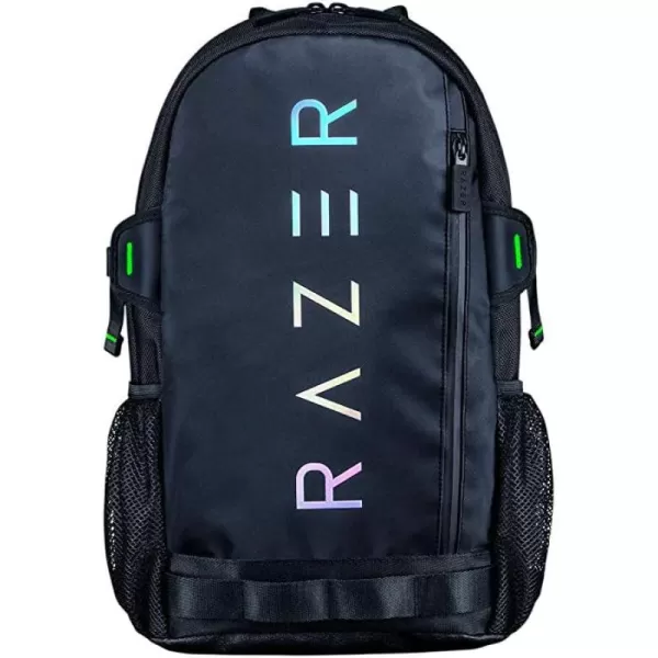 Razer Rogue v3 18quot Gaming Laptop Backpack Travel Carry On Computer Bag  Tear and Water Resistant  Mesh Side Pocket  Fits 18 inch Notebook  BlackChromatic