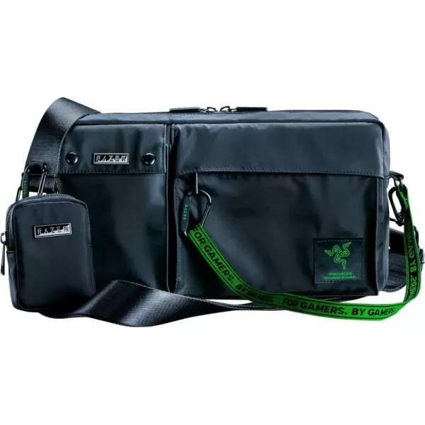 Razer Xanthus Tote Bag Dedicated Padded Laptop Compartment  Fits up to 16quot Laptops  Water Repellent Nylon  TwoWay Carry with Detachable Shoulder StrapCrossbody