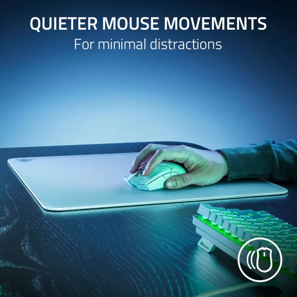 Razer Atlas Tempered Glass Gaming Mouse Mat UltraSmooth MicroEtched Surface  Dirt and ScratchResistant  AntiSlip Base  Quiet Mouse Movements  BlackWhite