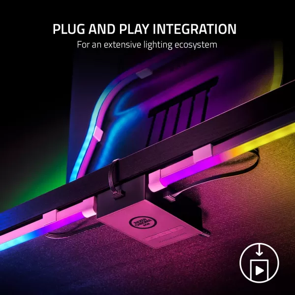 Razer Chroma Light Strip Set Chroma RGB  2 Wireless Modes  Plug and Play Integration  Quick Control Buttons  Mounting Brackets and Adhesives