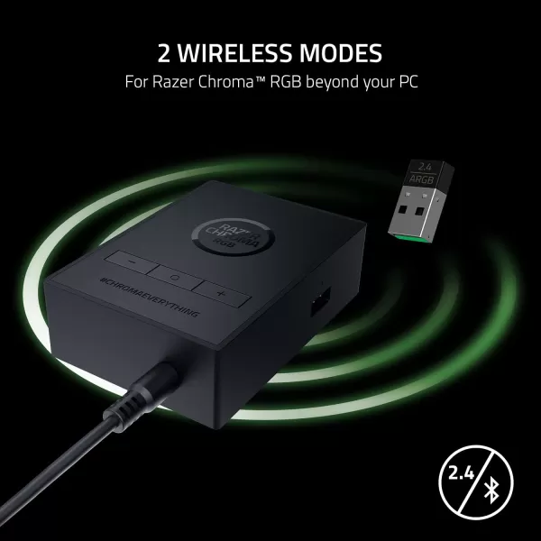 Razer Chroma Light Strip Set Chroma RGB  2 Wireless Modes  Plug and Play Integration  Quick Control Buttons  Mounting Brackets and Adhesives