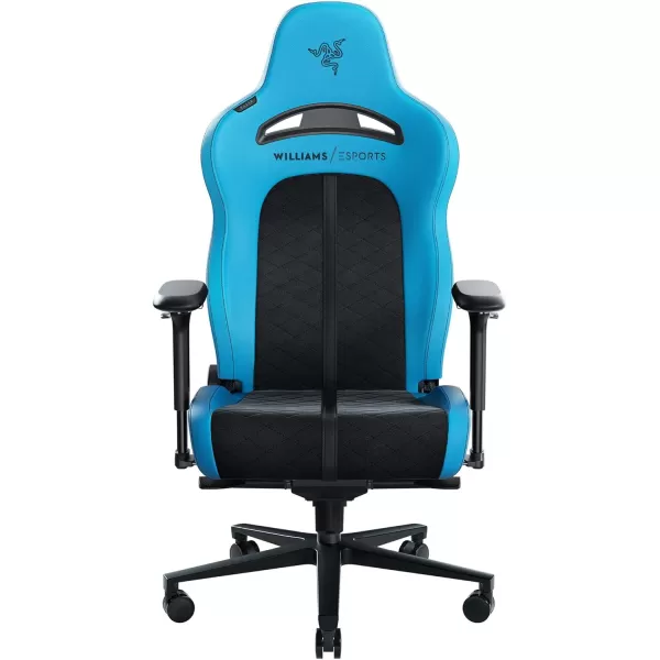 Razer Enki Pro Premium Gaming Chair Upholstered Alcantara  AllDay Comfort  Lumbar Arch  DualDensity Backrest  Reactive Seat Tilt ampamp 152Degree Recline  Memory Foam Headrest  Williams Esports