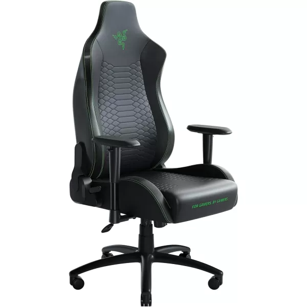 Razer Iskur X XL Gaming Chair Ergonomically Designed for Hardcore Gaming  MultiLayered Synthetic Leather Foam Cushions  2D Armrests  SteelReinforced Body  BlackGreenBlackGreen