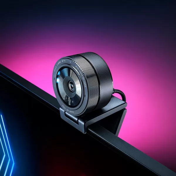 Razer Kiyo Pro Webcam for Streaming Gaming Video Calls Full HD 1080p 60FPS  Adaptive Light Sensor  HDR Enabled  Wide Angle Lens with Adjustable FOV  Works with OBS Xsplit Twitch Zoom TeamsKiyo Pro