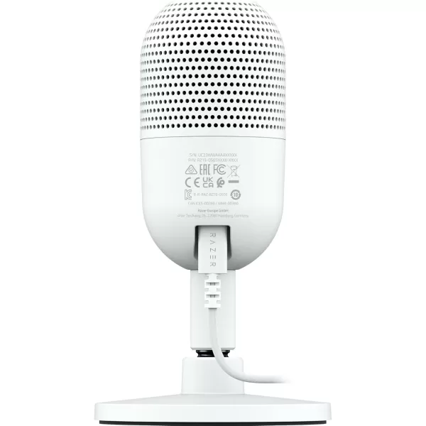 Razer Seiren V3 Mini USB Microphone Condenser Mic  Supercardioid Pickup Pattern  TaptoMute Sensor with LED Indicator  Shock Absorber  Ultra Compact  PC Discord OBS Studio XSplit  WhiteWhite