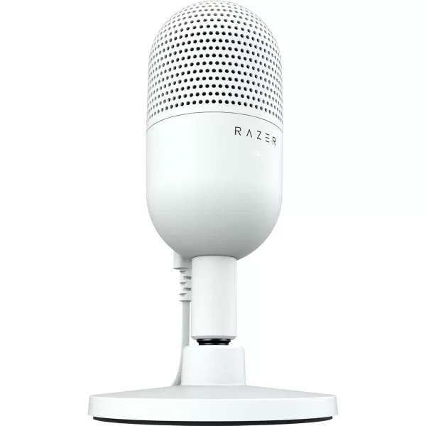 Razer Seiren V3 Mini USB Microphone Condenser Mic  Supercardioid Pickup Pattern  TaptoMute Sensor with LED Indicator  Shock Absorber  Ultra Compact  PC Discord OBS Studio XSplit  WhiteWhite