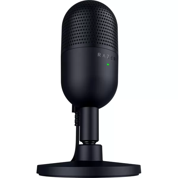 Razer Seiren V3 Mini USB Microphone Condenser Mic  Supercardioid Pickup Pattern  TaptoMute Sensor with LED Indicator  Shock Absorber  Ultra Compact  PC Discord OBS Studio XSplit  WhiteBlack