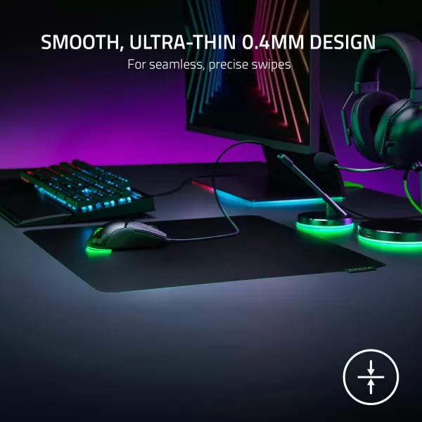 Razer Sphex V3 Hard Gaming Mouse Mat UltraThin Form Factor  Tough Polycarbonate Build  Adhesive Base  Large