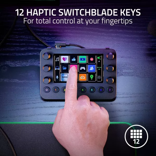 Razer Stream Controller X AllinOne Keypad for Streaming  15 Switchblade Buttons  MultiLink Macros  Swappable Magnetic Faceplate  Designed for PC ampamp Mac CompatibilityStream Controller