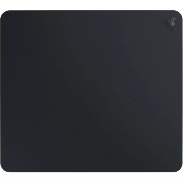 Razer Atlas Tempered Glass Gaming Mouse Mat UltraSmooth MicroEtched Surface  Dirt and ScratchResistant  AntiSlip Base  Quiet Mouse Movements  BlackBlack