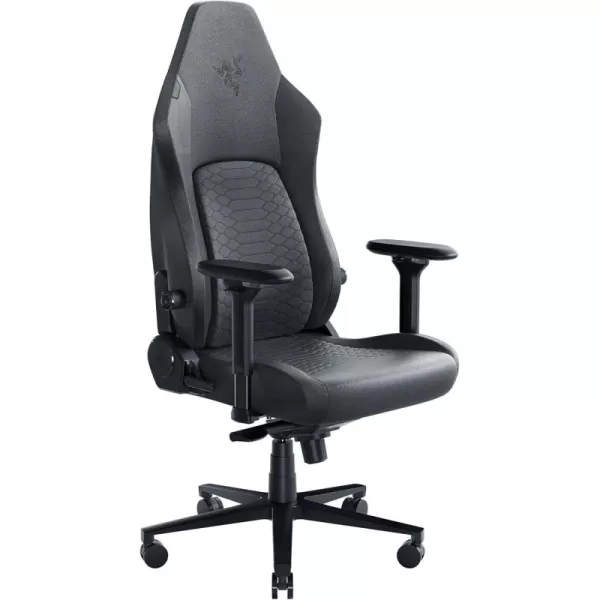 Razer Iskur V2 Gaming Chair Adaptive Lumbar Support  Adjustable Lumbar Curve  High Density Foam Cushions  Reactive Seat Tilt ampamp152degree Recline  4D Armrests  Synthetic Leather  BlackDark Grey