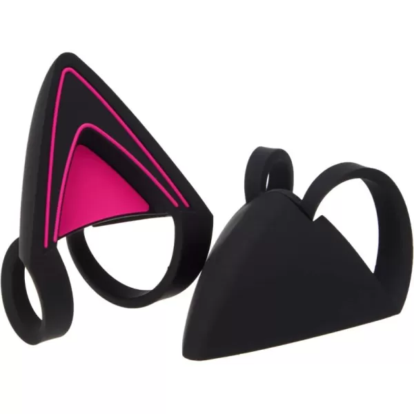 Razer Kitty Ears for Kraken Headsets Compatible with Kraken 2019 Kraken TE Headsets  Adjustable Strraps  Water Resistant Construction  Quartz PinkNeon Purple