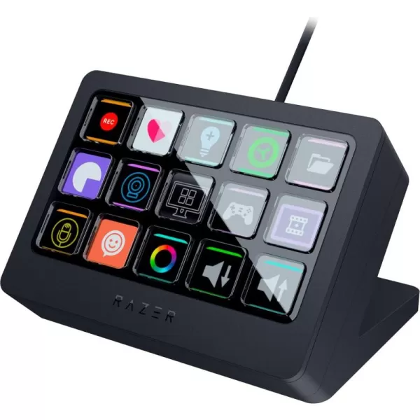 Razer Stream Controller X AllinOne Keypad for Streaming  15 Switchblade Buttons  MultiLink Macros  Swappable Magnetic Faceplate  Designed for PC ampamp Mac CompatibilityStream Controller X
