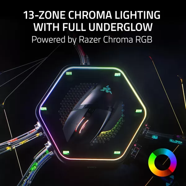 Razer Basilisk V3 Pro 35K Wireless Gaming Mouse HyperScroll Tilt Wheel  35K DPI Optical Sensor Gen 213 Customizable Controls  Chroma RGB  Optical Switches Gen 3  Up to 140 Hr Battery  Black