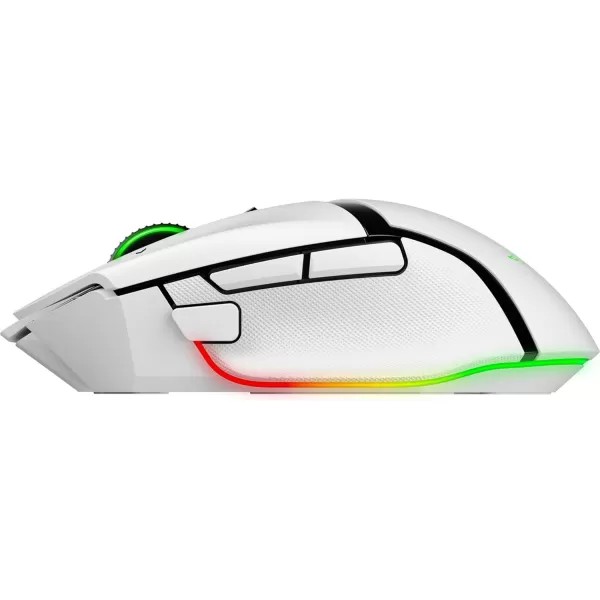 Razer Basilisk V3 Pro 35K Wireless Gaming Mouse HyperScroll Tilt Wheel  35K DPI Optical Sensor Gen 213 Customizable Controls  Chroma RGB  Optical Switches Gen 3  Up to 140 Hr Battery  White