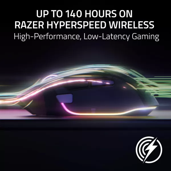 Razer Basilisk V3 Pro 35K Wireless Gaming Mouse HyperScroll Tilt Wheel  35K DPI Optical Sensor Gen 213 Customizable Controls  Chroma RGB  Optical Switches Gen 3  Up to 140 Hr Battery  Black