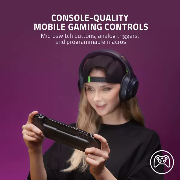 Razer Kishi V2 Pro Mobile Gaming Controller Xbox Edition for Android HyperSense Haptics  Universal Fit  Stream PC ampamp Xbox Games  Play Touchscreen Only Games  1 Month Xbox Game Pass Incl  WhiteBlack