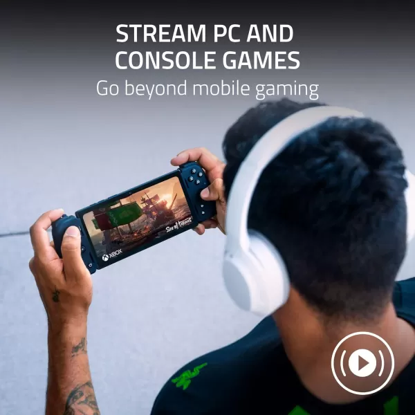 Razer Kishi V2 Pro Mobile Gaming Controller Xbox Edition for Android HyperSense Haptics  Universal Fit  Stream PC ampamp Xbox Games  Play Touchscreen Only Games  1 Month Xbox Game Pass Incl  WhiteBlack
