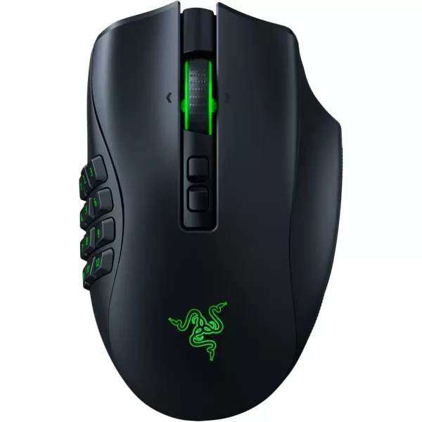 Razer Naga Pro Wireless Gaming Mouse Interchangeable Side Plate w 2 6 12 Button Configurations  Focus 20K DPI Optical Sensor  Fastest Gaming Mouse Switch  Chroma RGB Lighting