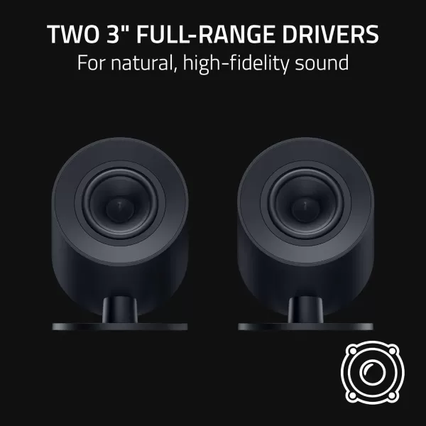 Razer Nommo V2  FullRange 21 PC Gaming Speakers with Wired Subwoofer THX Spatial Audio  Rear Projection Chroma RGB  3 Drivers  DownFiring Subwoofer 55 Driver  Wireless Control PodNommo V2 X