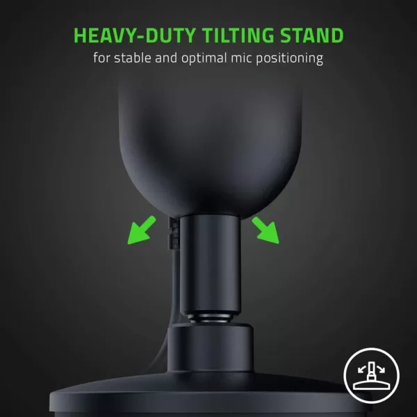 Razer Seiren X USB Streaming Microphone Professional Grade  Builtin Shock Mount  Supercardiod PickUp Pattern  Anodized Aluminum  Classic BlackClassic Black