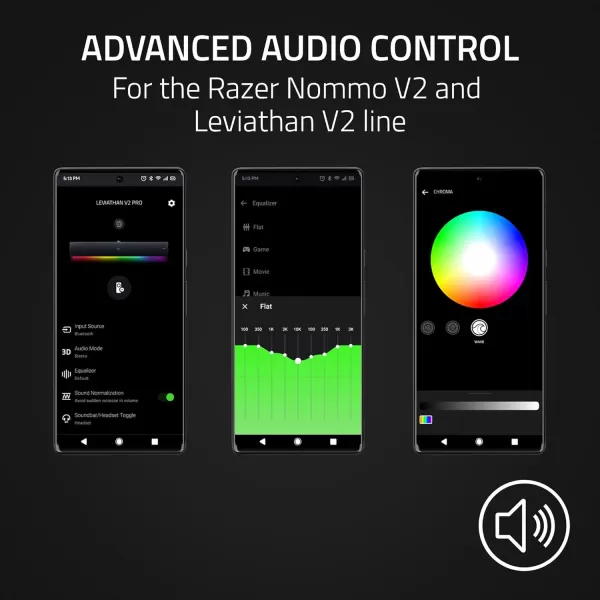 Razer Wireless Control Pod Advanced Audio Control for Nommo V2 ampamp Leviathan V2 Speakers  RGB Light Customization  Rotatable Clickable Dial ampamp Source Button  Durable Aluminum Alloy  USB ampamp Bluetooth
