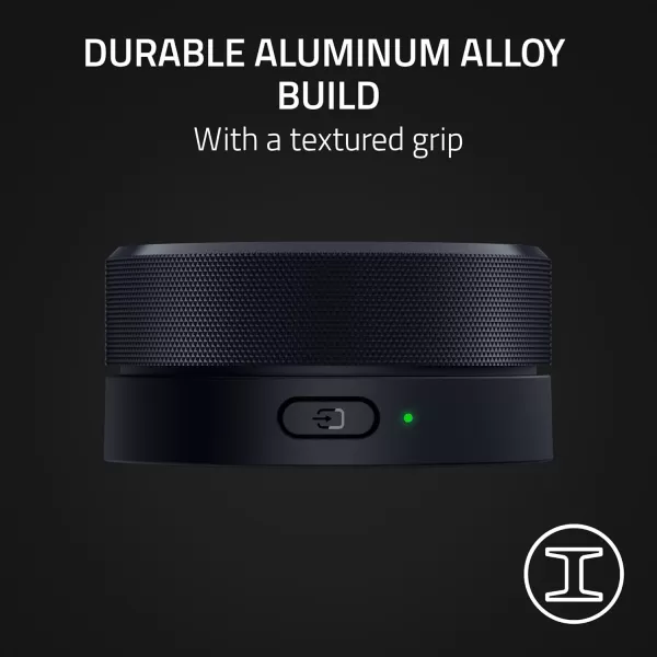 Razer Wireless Control Pod Advanced Audio Control for Nommo V2 ampamp Leviathan V2 Speakers  RGB Light Customization  Rotatable Clickable Dial ampamp Source Button  Durable Aluminum Alloy  USB ampamp Bluetooth
