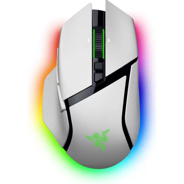 Razer Basilisk V3 Pro 35K Wireless Gaming Mouse HyperScroll Tilt Wheel  35K DPI Optical Sensor Gen 213 Customizable Controls  Chroma RGB  Optical Switches Gen 3  Up to 140 Hr Battery  White