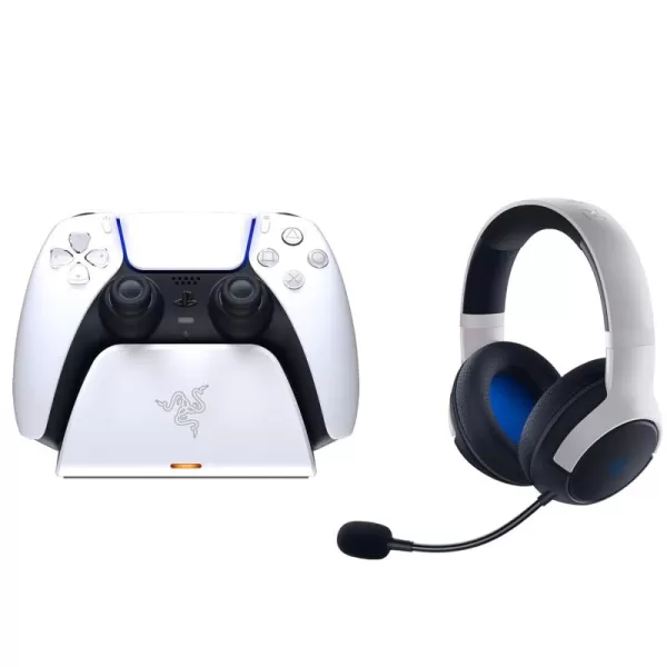 Razer Legendary Duo Bundle for PlayStation 5 Kaira Wireless Headset and Quick Charging Stand for PS5  Controller Sold Separately