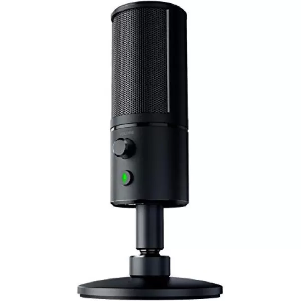 Razer Seiren X USB Streaming Microphone Professional Grade  Builtin Shock Mount  Supercardiod PickUp Pattern  Anodized Aluminum  Classic BlackClassic Black