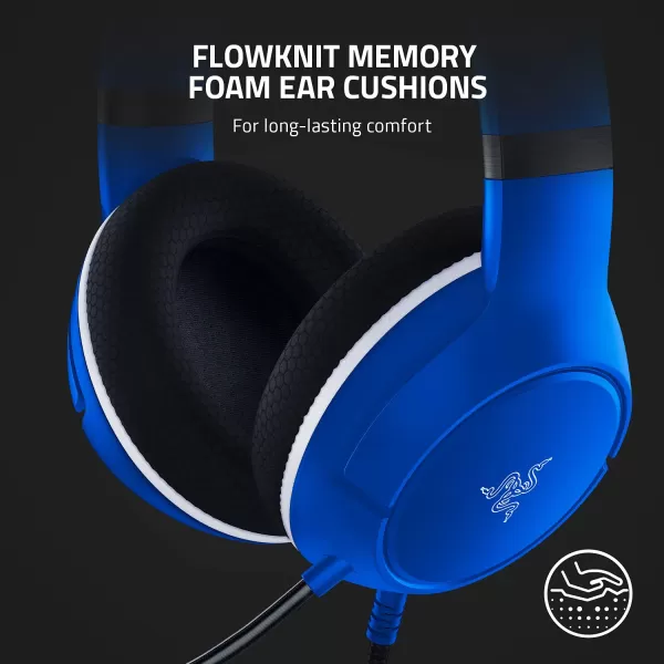 Razer Essential Duo Bundle for Xbox Kaira X Wired Headset ampamp Universal Quick Charging Stand for Xbox Controllers  Color Matches Official Xbox Series XS Controllers Sold Separately  Shock Blue