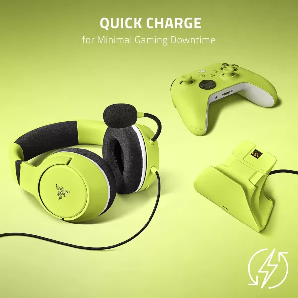 Razer Essential Duo Bundle for Xbox Kaira X Wired Headset ampamp Universal Quick Charging Stand for Xbox Controllers  Color Matches Official Xbox Series XS Controllers Sold Separately  Shock Blue