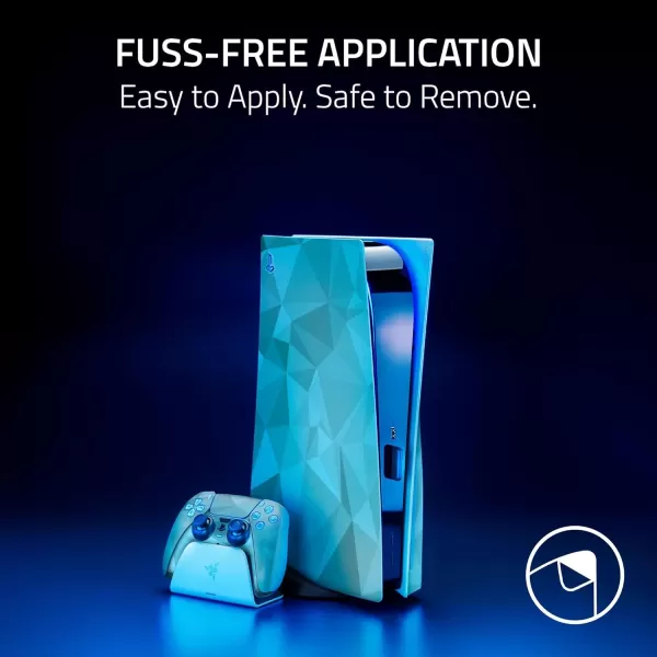 Razer Vinyl Console Skin PlayStation 5  PS5 Disc  Full Wrap  Premium 3M Cast Vinyl  Scratch Resistant  Unique Designs ampamp Finishes  Easy Application  Geometric MercuryGreen Hex Camo