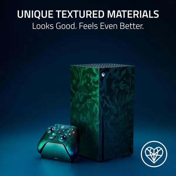 Razer Vinyl Console Skin Xbox Series S  Full Wrap  Premium 3M Cast Vinyl  Scratch Resistant  Unique Designs ampamp Finishes  Easy Application  Carbon FiberGreen Hex Camo