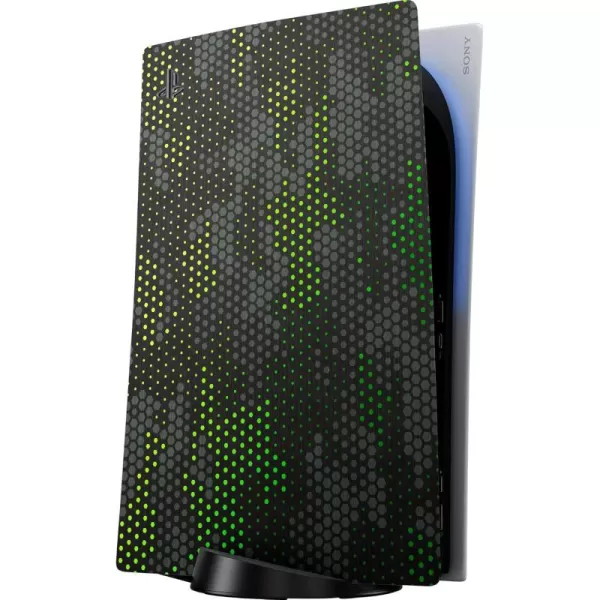 Razer Vinyl Console Skin PlayStation 5  PS5 Disc  Full Wrap  Premium 3M Cast Vinyl  Scratch Resistant  Unique Designs ampamp Finishes  Easy Application  Geometric MercuryGreen Hex Camo