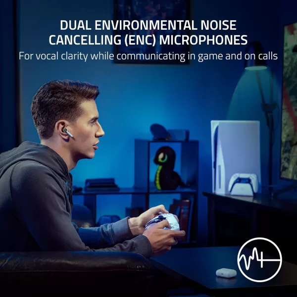Razer Hammerhead HyperSpeed Wireless MultiPlatform Gaming Earbuds for Xbox Series XS Xbox One PC Mobile ANC  Noise Cancelling Mic  Bluetooth 52  RGB Chroma  30 Hr BatteryPlayStation