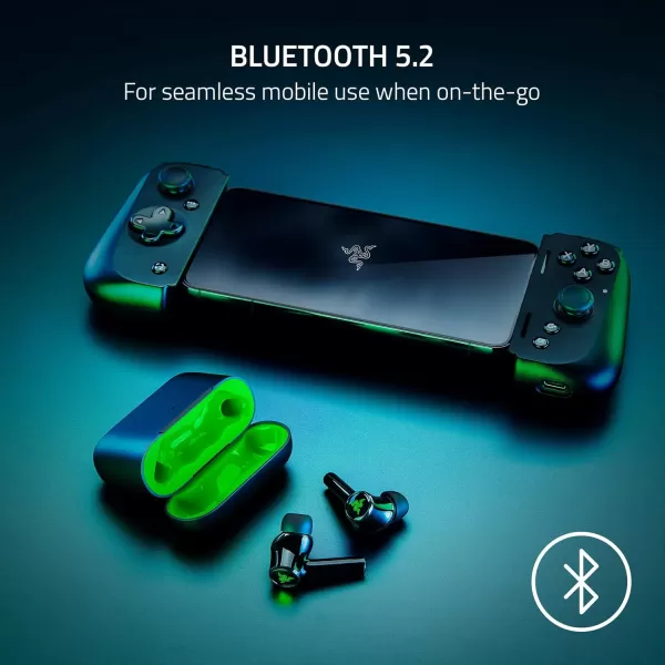 Razer Hammerhead HyperSpeed Wireless MultiPlatform Gaming Earbuds for Xbox Series XS Xbox One PC Mobile ANC  Noise Cancelling Mic  Bluetooth 52  RGB Chroma  30 Hr BatteryXbox