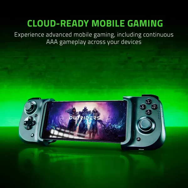Razer Kishi Mobile Game ControllerGamepad for iPhone iOS Works with most iPhones  X 11 12 13 13 Max  Apple Arcade Amazon Luna Google Stadia  Lightning Port Passthrough  MFi CertifiedController
