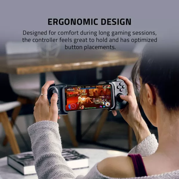 Razer Kishi Mobile Game ControllerGamepad for iPhone iOS Works with most iPhones  X 11 12 13 13 Max  Apple Arcade Amazon Luna Google Stadia  Lightning Port Passthrough  MFi CertifiedController