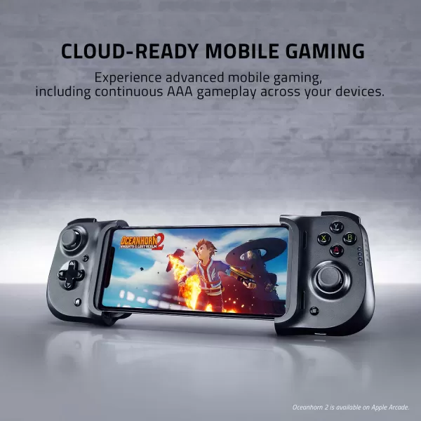 Razer Kishi Mobile Game ControllerGamepad for iPhone iOS Works with most iPhones  X 11 12 13 13 Max  Apple Arcade Amazon Luna Google Stadia  Lightning Port Passthrough  MFi CertifiedController