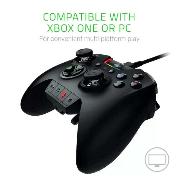Razer Wolverine Ultimate Officially Licensed Xbox One Controller 6 Remappable Buttons and Triggers  Interchangeable Thumbsticks and DPad  For PC Xbox One Xbox Series X ampamp S  Black
