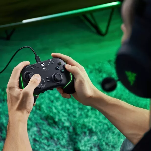 Razer Wolverine V2 Chroma Wired Gaming Pro Controller for Xbox Series XS Xbox One PC RGB Lighting  Remappable Buttons ampamp Triggers  MechaTactile Buttons ampamp DPad  Trigger StopSwitches  BlackBlack