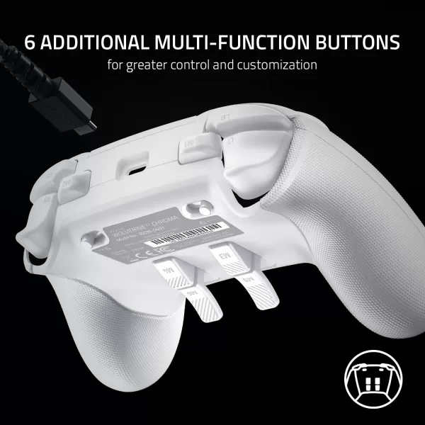 Razer Wolverine V2 Chroma Wired Gaming Pro Controller for Xbox Series XS Xbox One PC RGB Lighting  Remappable Buttons ampamp Triggers  MechaTactile Buttons ampamp DPad  Trigger StopSwitches  BlackWhite